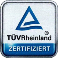 TUEV Rheinland zertifiziert